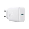 USB-C PD 30W QC SFC sienas lādētājs + 1m USB-C kabelis - balts