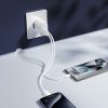 USB-C USB-A 20W PD QC 3.0 sienas lādētājs - balts