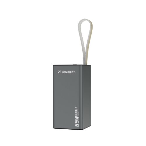 Powerbank K65+ 65W 30000mAh 2x USB-C 1x USB-A 65W - melns