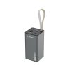 Powerbank K65+ 65W 30000mAh 2x USB-C 1x USB-A 65W - melns