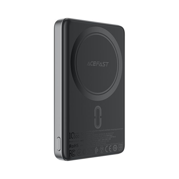 Magnētiskā pārnēsājamā baterija 10000mAh PD20W MagSafe Ultra Thin - melna