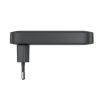 65 W GaN 2 USB-C USB-A īpaši plāns, plakans sienas lādētājs - melns