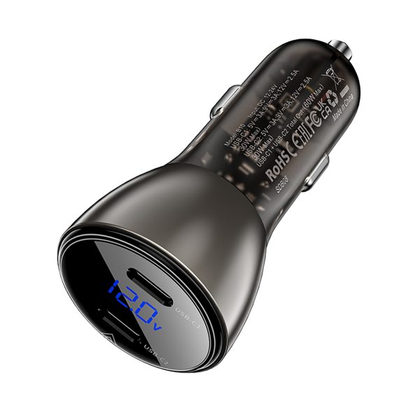 1027496-2-ladowarka-samochodowa-60w-2-usb-c-z-wyswietlaczem-acefast-hurtownia-dropshipping-1.jpg 60 W 2x USB-C automašīnas lādētājs ar displeju un metāla korpusu - melns