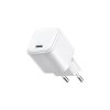 Mini 30W GaN USB-C sienas lādētājs - balts