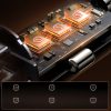 Mini 15W automašīnas lādētājs USB-A USB-C - melns