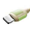 USB-C - iPhone Lightning kabelis ar dienasgaismas uzgali 2m 30W - bēšs