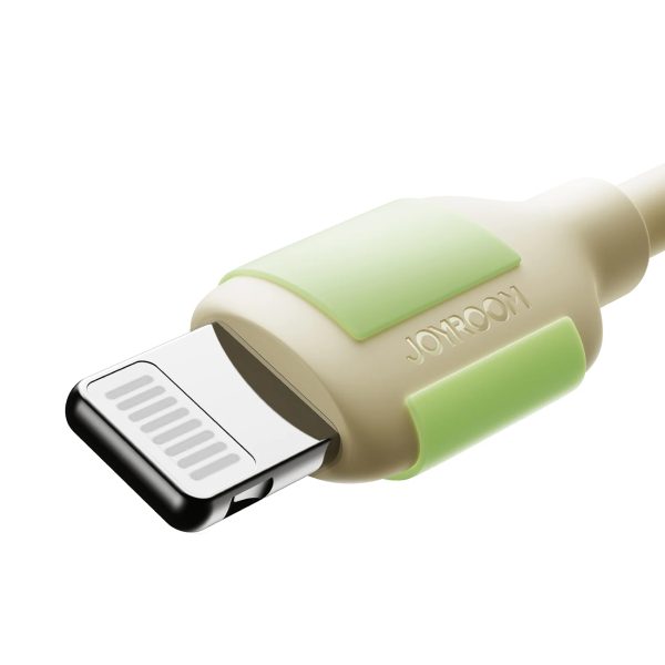 USB-C - iPhone Lightning kabelis ar dienasgaismas uzgali 2m 30W - bēšs