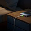 USB-C - iPhone Lightning kabelis ar dienasgaismas uzgali 2m 30W - bēšs