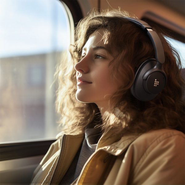Soundfii Q20 ANC bezvadu Bluetooth 5.3 austiņas - melnas