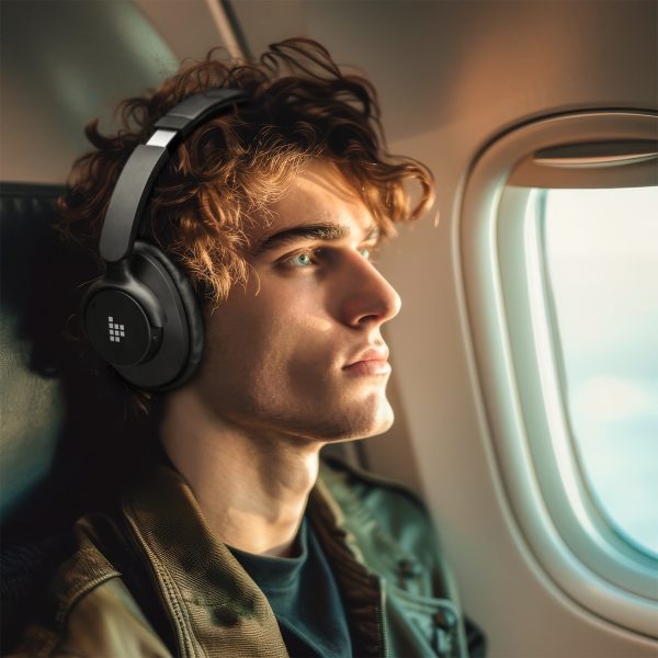 Soundfii Q20 ANC bezvadu Bluetooth 5.3 austiņas - melnas