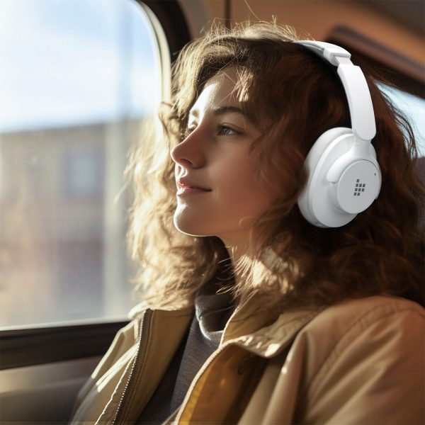Soundfii Q20 ANC bezvadu Bluetooth 5.3 austiņas - baltas