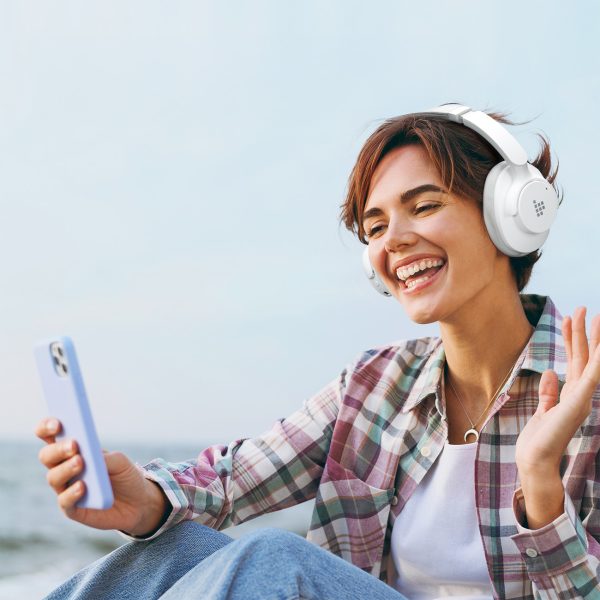Soundfii Q20 ANC bezvadu Bluetooth 5.3 austiņas - baltas