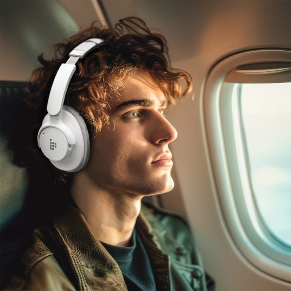 Soundfii Q20 ANC bezvadu Bluetooth 5.3 austiņas - baltas