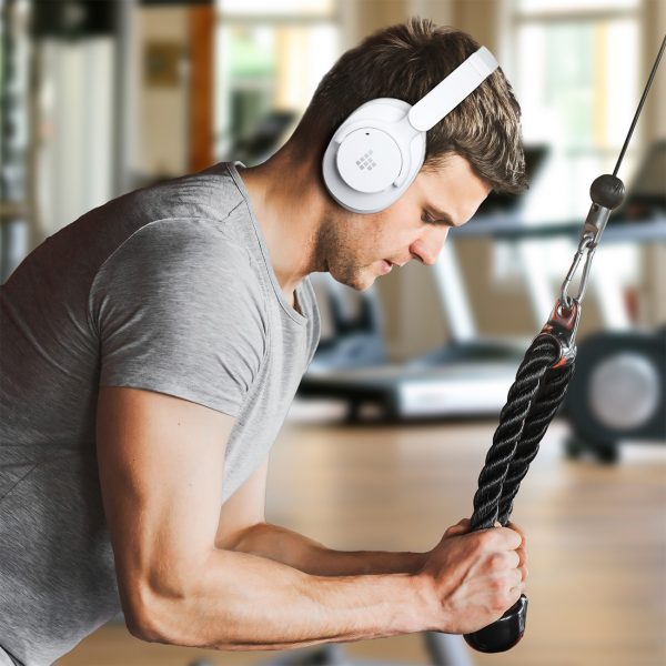 Soundfii Q20 ANC bezvadu Bluetooth 5.3 austiņas - baltas