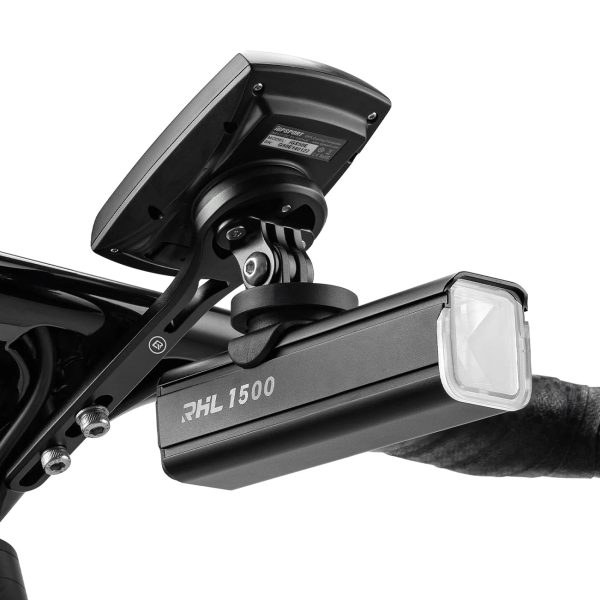 Garmin velosipēda stiprinājums GoPro kameras lukturim - melns