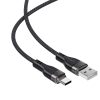 Kabelis USB-A - USB-C 3A ar magnētisku organizatoru 1,2 m - melns