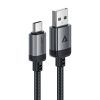 Kabelis USB-A - USB-C 480Mb/s 3A 1.2m - melns