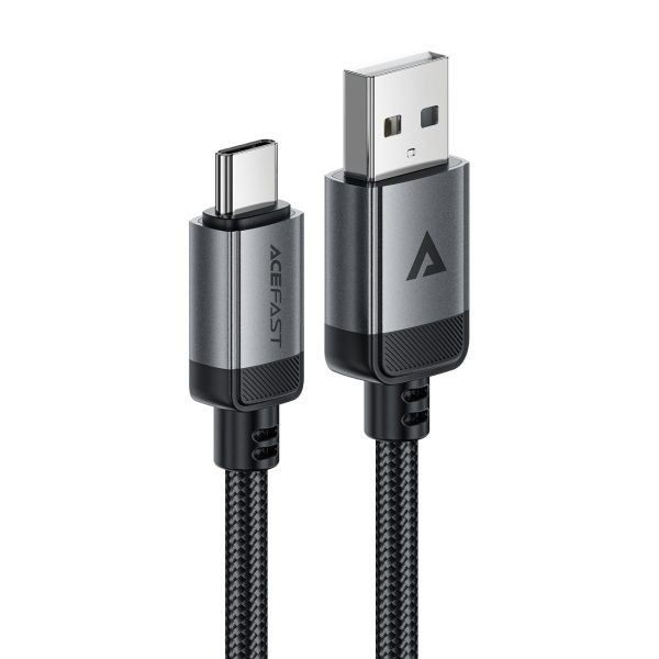 Kabelis USB-A - USB-C 480Mb/s 3A 1.2m - melns