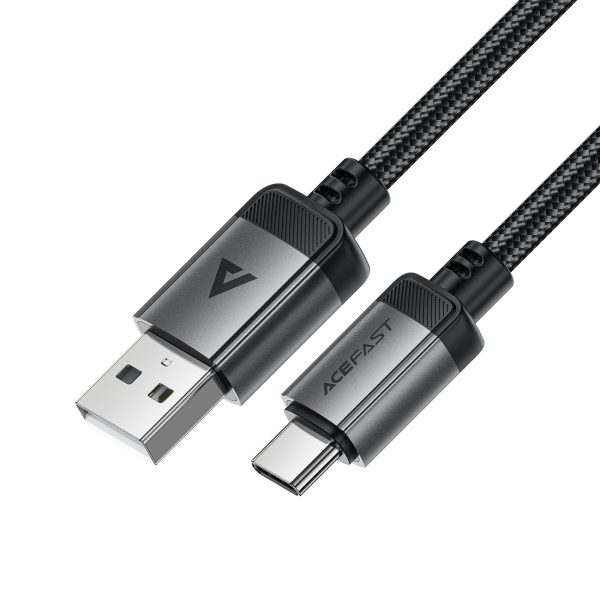 Kabelis USB-A - USB-C 480Mb/s 3A 1.2m - melns