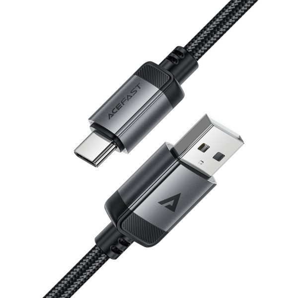 Kabelis USB-A - USB-C 480Mb/s 3A 1.2m - melns