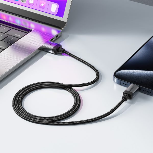 Kabelis USB-A - USB-C 480Mb/s 3A 1.2m - melns