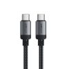 Kabelis USB-C - USB-C 480Mb/s 3A 1.2m - melns