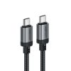 Kabelis USB-C - USB-C 480Mb/s 3A 1.2m - melns