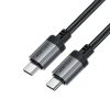 Kabelis USB-C - USB-C 480Mb/s 3A 1.2m - melns