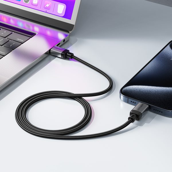 Kabelis USB-C - USB-C 480Mb/s 3A 1.2m - melns