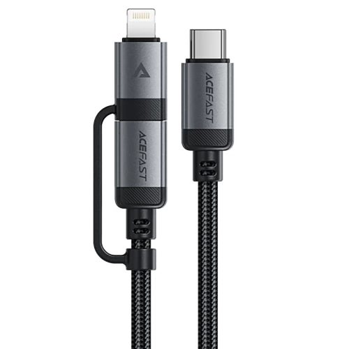 Kabelis USB-C - USB-C / Lightning 60W 480Mb/s 3A 1.2m - melns