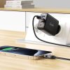 Kabelis USB-A - USB-C ar displeju 480Mb/s 66W 1.2m - melns