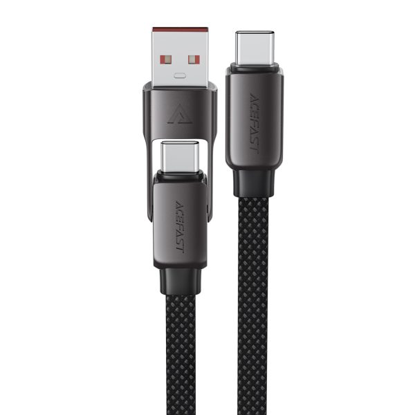 Kabelis USB-C - USB-A / USB-C 480Mb/s 3A 0.2m - melns