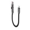 Kabelis USB-C - USB-A / USB-C 480Mb/s 3A 0.2m - melns