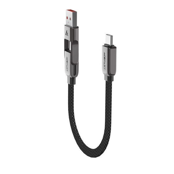 Kabelis USB-C - USB-A / USB-C 480Mb/s 3A 0.2m - melns
