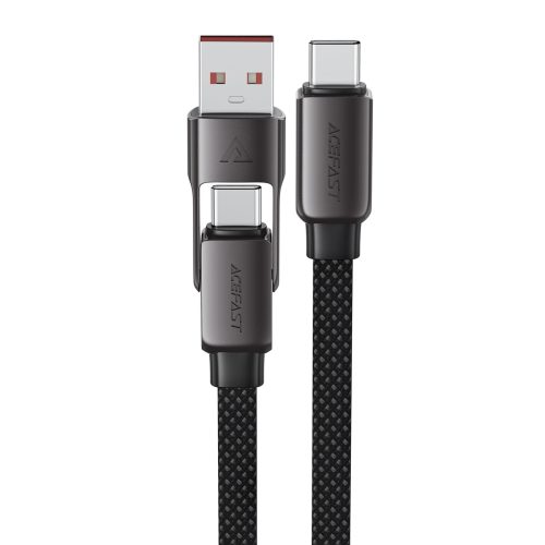 Kabelis USB-C - USB-A / USB-C 480Mb/s 3A 1.2m - melns