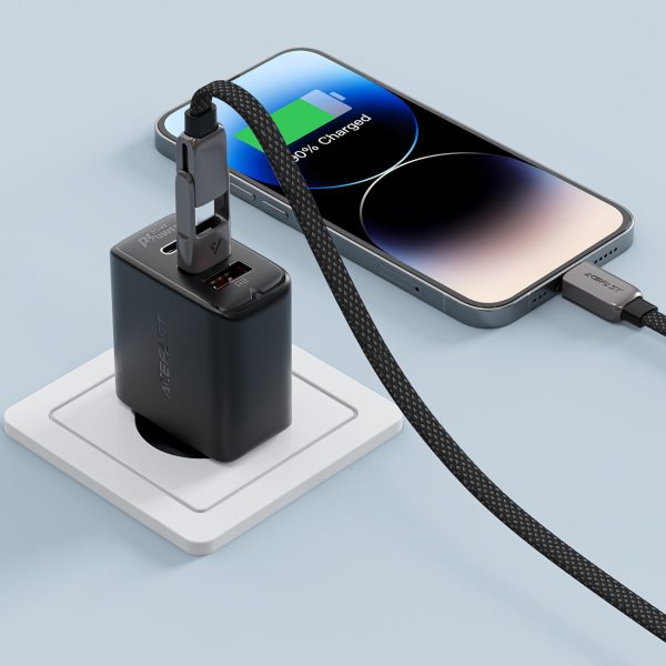 Kabelis USB-C - USB-A / USB-C 480Mb/s 3A 1.2m - melns
