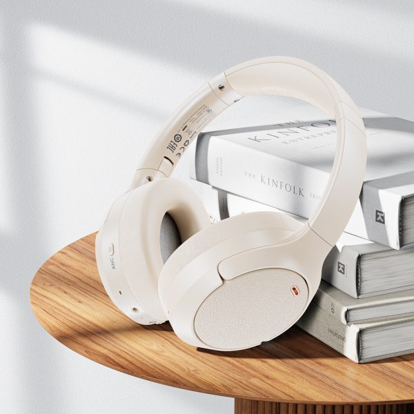 H6 ANC bezvadu Bluetooth 5.3 IPX4 austiņas - baltas