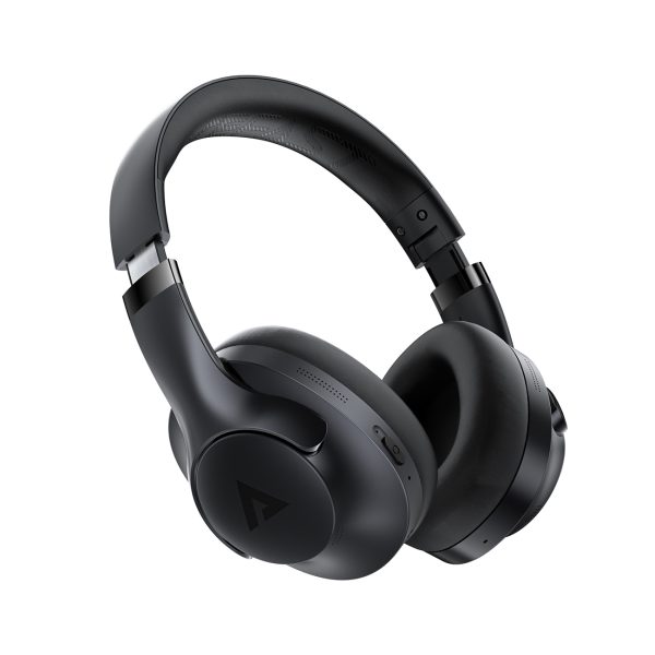 H4 ANC bezvadu Bluetooth 5.3 IPX4 austiņas ar ausu aizdari - melnas