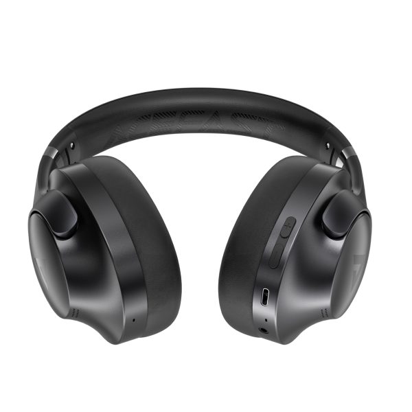 H4 ANC bezvadu Bluetooth 5.3 IPX4 austiņas ar ausu aizdari - melnas