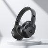 H4 ANC bezvadu Bluetooth 5.3 IPX4 austiņas ar ausu aizdari - melnas