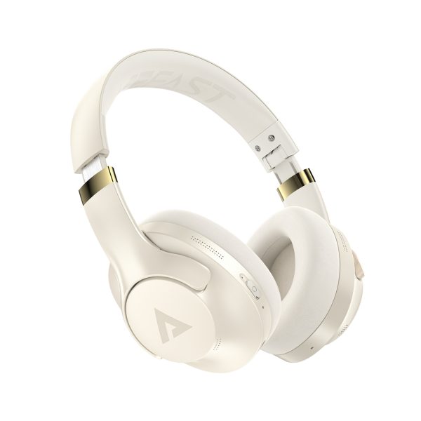 H4 ANC bezvadu Bluetooth 5.3 IPX4 austiņas - bēšas
