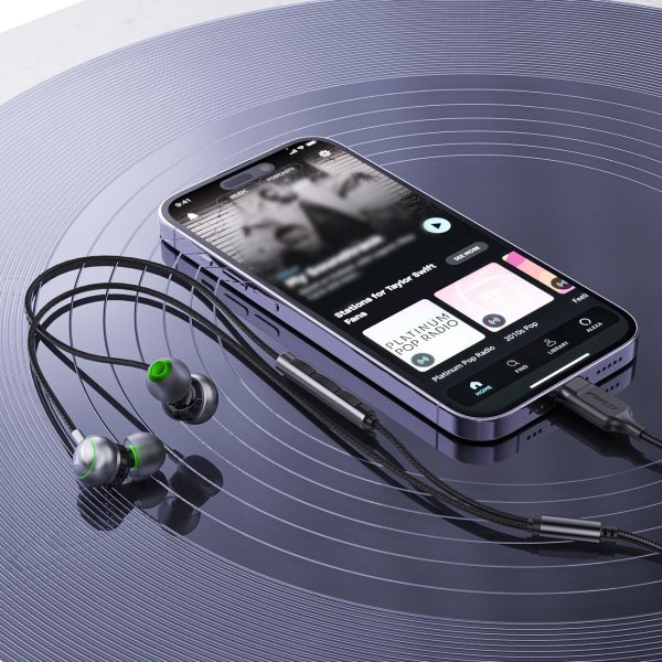 L5 vadu austiņas ar USB-C savienojumu, 1,2 m, melnas