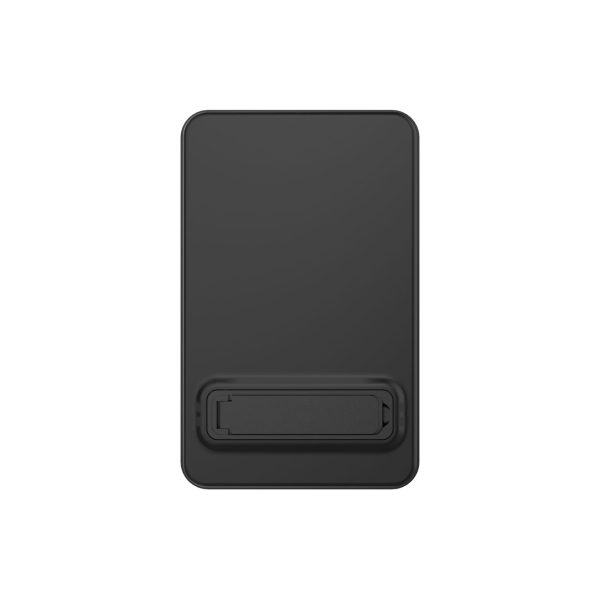 Qi2 10000mAh magnētiskais pārnēsājamais akumulators ar USB-A USB-C 22.5W PD statīvu - melns