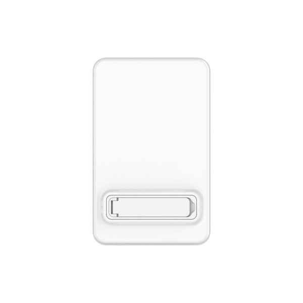 Qi2 10000mAh magnētiskais pārnēsājamais akumulators ar USB-A USB-C 22.5W PD statīvu - balts