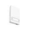 Qi2 10000mAh magnētiskais pārnēsājamais akumulators ar USB-A USB-C 22.5W PD statīvu - balts