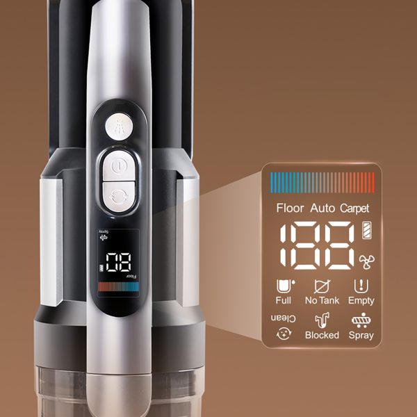 4in1 JIMMY PW11 Pro HEPA 460W bezvadu putekļsūcējs un veļas mašīna - sudrabaini melna