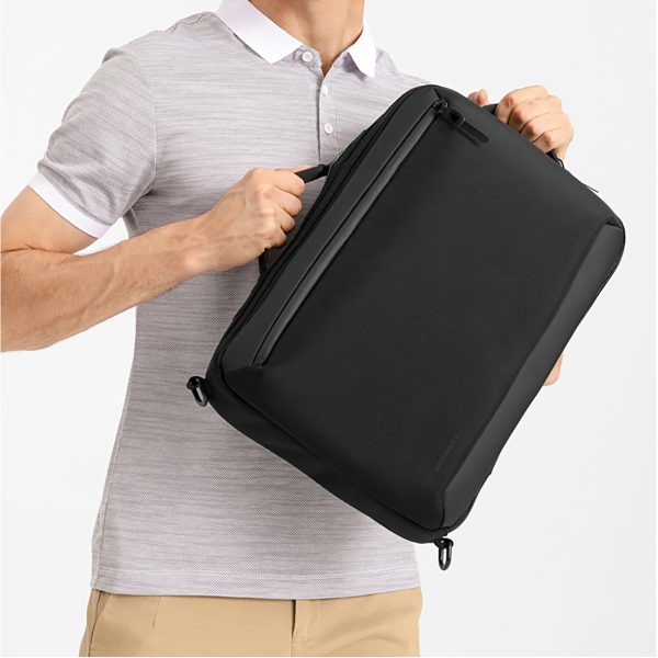 Premium klases mugursoma 15,6 collu klēpjdatoram ar USB siksnu 42x8x28cm - melna