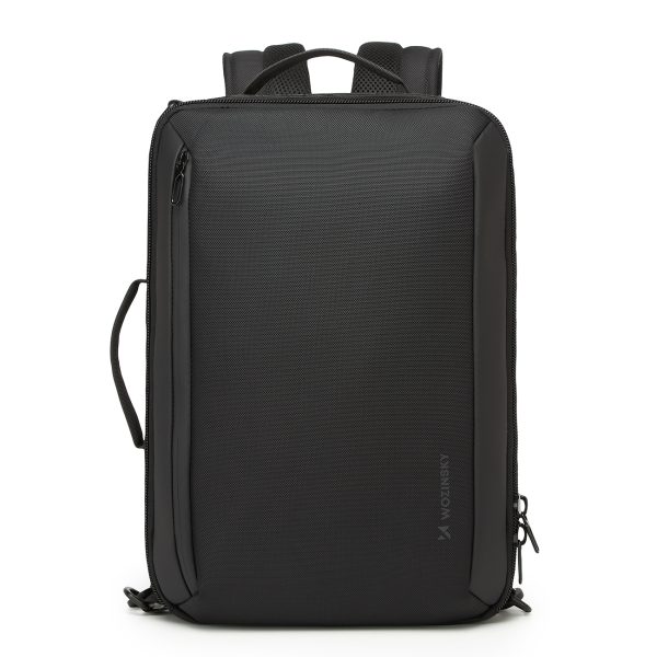 Premium klases mugursoma 15,6 collu klēpjdatoram ar USB siksnu 42x8x28cm - melna
