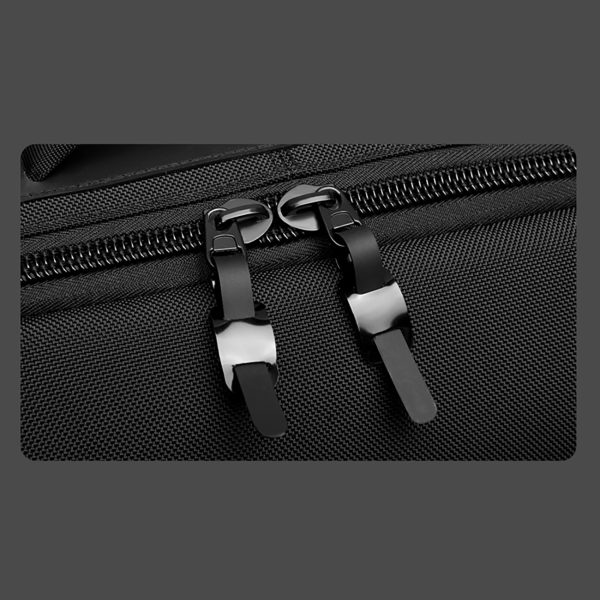 Premium klases mugursoma 15,6 collu klēpjdatoram ar USB siksnu 42x8x28cm - melna