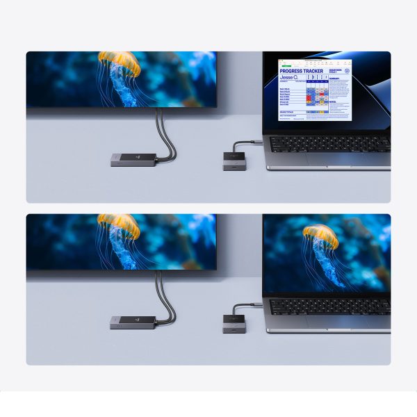 HDMI raidītājs Bezvadu raidītājs un uztvērējs līdz 30 m - melns un sudrabs